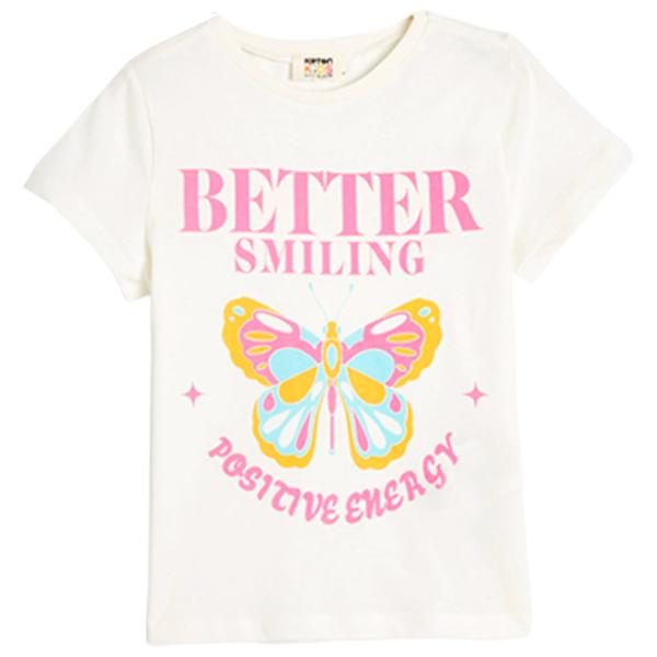 Tricou pentru fete Koton 4SKG10379AK 146 - 152 cm / Beige photo 1