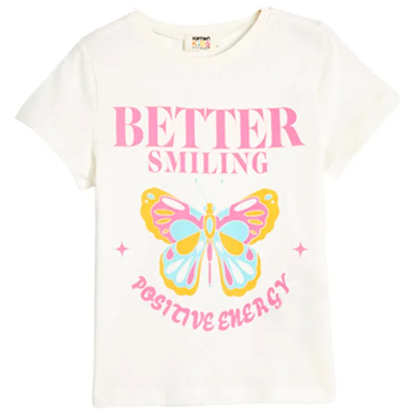 Футболка для девочек Koton 4SKG10379AK 134 - 140 см / Бежевый photo 1 Футболка для девочек Koton 4SKG10379AK 134 - 140 см / Бежевый photo 1