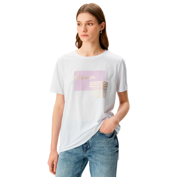 Tricou pentru femei Koton 4SAK50111EK 35% viscoză/ White photo 1