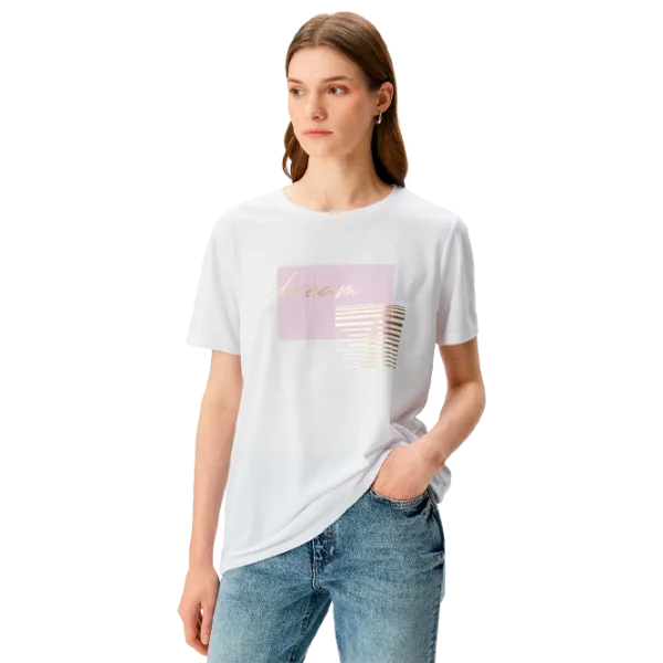 Tricou pentru femei Koton 4SAK50111EK 35% viscoză/ White photo 1