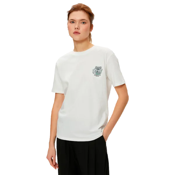 Tricou pentru femei Koton 4SAL10613IK 100% bumbac/ White photo 1