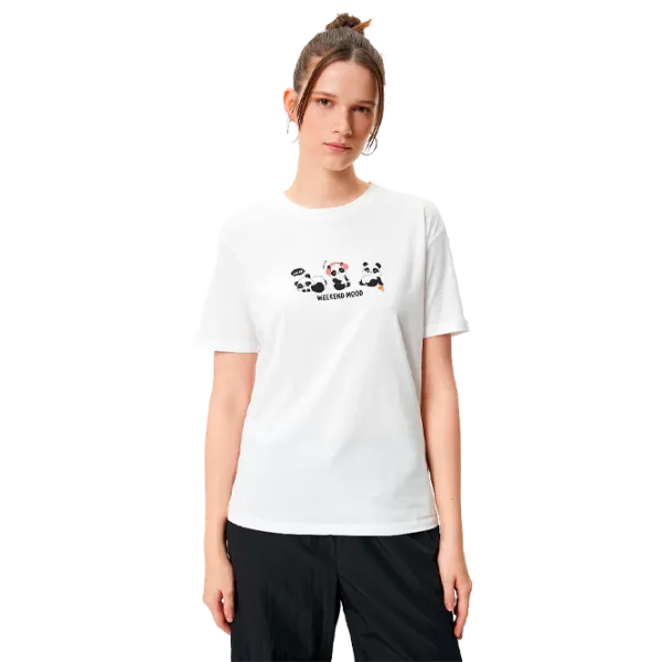 Tricou pentru femei Koton 4SAL10565IK 100% bumbac/ White photo 1