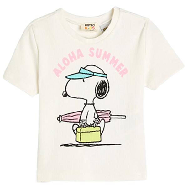 Tricou pentru fete Koton 4SKG10057AK 110 - 116 cm / Beige photo 1 Tricou pentru fete Koton 4SKG10057AK 110 - 116 cm / Beige photo 1