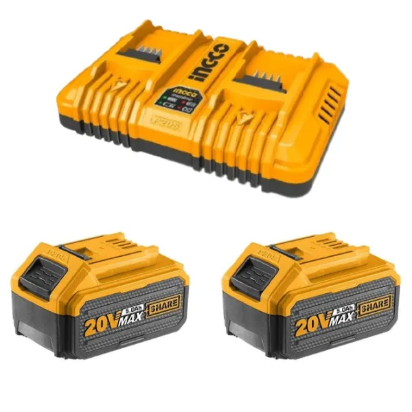 Acumulator pentru instrumente INGCO FBCPK2425 Li-Ion/ 5 Ah/ 20 V photo 1 Acumulator pentru instrumente INGCO FBCPK2425 Li-Ion/ 5 Ah/ 20 V photo 1