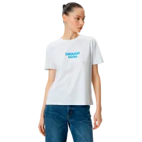 Футболка для женщин Koton 4SAL10208IK 100% хлопок/ Белый