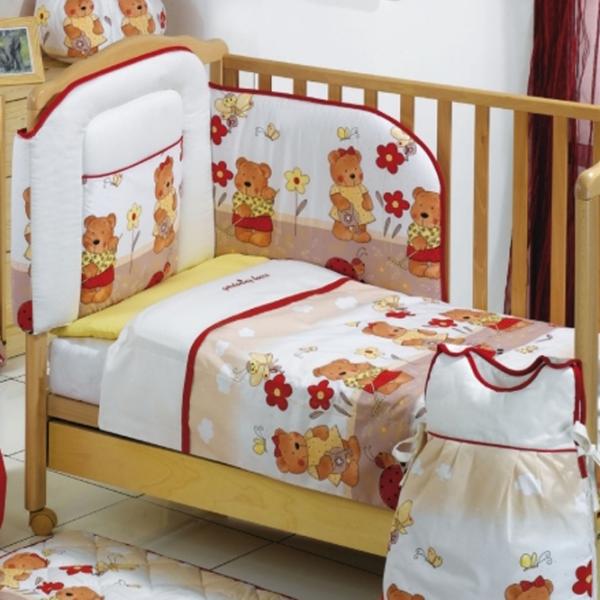 Lenjerie de pat pentru copii Italbaby Gardening Bears (100.0036-3) Bumbac/ Yellow Multicolor photo 1 Lenjerie de pat pentru copii Italbaby Gardening Bears (100.0036-3) Bumbac/ Yellow Multicolor photo 1