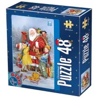 Пазл 2D D-TOYS Дед Мороз 5+/ Количество деталей: 48
