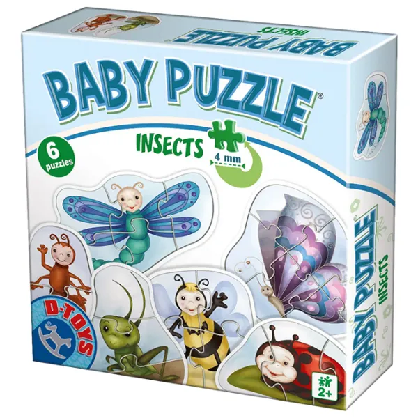 Набор пазлов D-TOYS Насекомые 2+/ Количество деталей: 23 photo 1