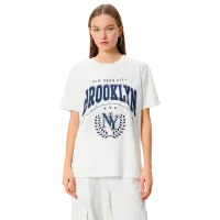 Футболка для женщин Koton 4SAL10037IK 100% хлопок/ Белый