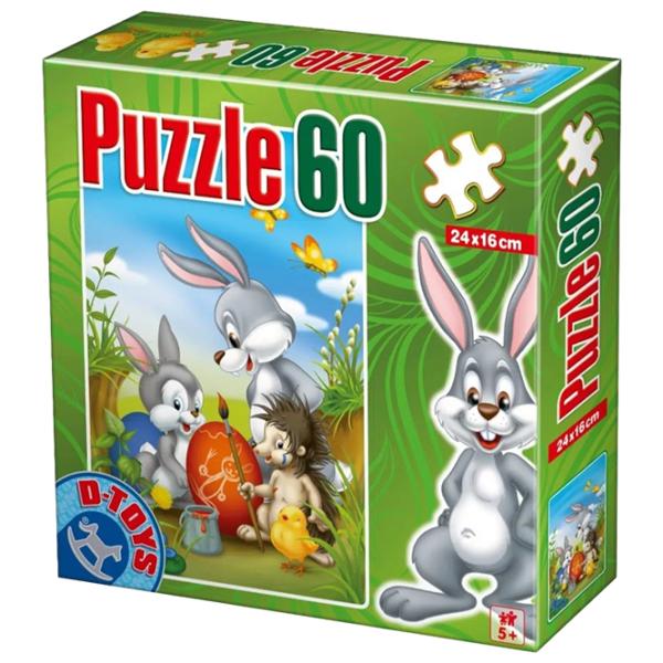 Пазл 2D D-TOYS Пасхальный кролик 5+/ Количество деталей: 60 photo 1 Пазл 2D D-TOYS Пасхальный кролик 5+/ Количество деталей: 60 photo 1
