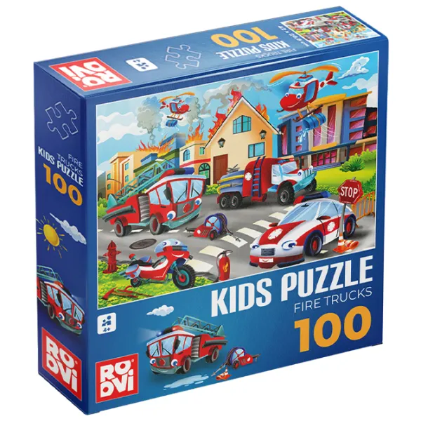 Пазл 2D D-TOYS Пожарные 4+/ Количество деталей: 100 photo 1 Пазл 2D D-TOYS Пожарные 4+/ Количество деталей: 100 photo 1