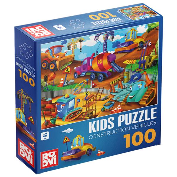 Пазл 2D D-TOYS Строительная площадка 4+/ Количество деталей: 100 photo 1