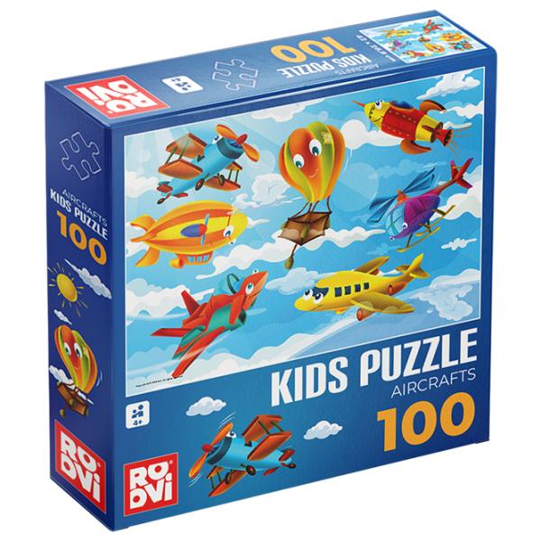 Пазл 2D D-TOYS Aircrafts 4+/ Количество деталей: 100 photo 1