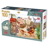 Пазл 2D D-TOYS Домашние животные 4+/ Количество деталей: 100