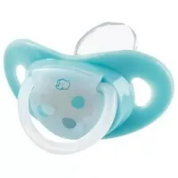 Соска ортодонтическая Bebe Confort Natural Physio Night 30000902 Унисекс/ 0 месяцев - 6 месяцев/ Силикон/ Синий