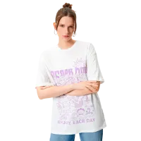 Tricou pentru femei Koton 4SAL10181IK 100% bumbac/ White