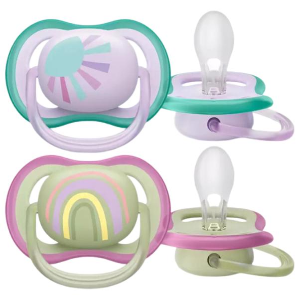 Соска ортодонтическая Philips Avent Ultra Air SCF085/ 59 Унисекс/ 0 месяцев - 6 месяцев/ Силикон/ Разноцветный photo 1