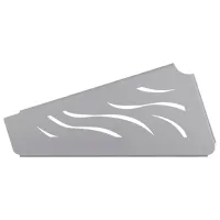 Raft pentru baie Daske Shuttle Right Oțel inoxidabil/ Gray