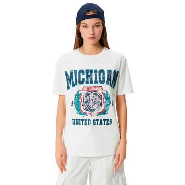 Tricou pentru femei Koton 4SAL10120IK 100% bumbac/ White photo 1