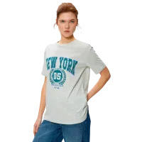 Tricou pentru femei Koton 4SAL10163IK 69 % viscoză/ Light Gray