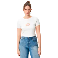 Tricou pentru femei Koton 4SAL10632IK 100% bumbac/ White