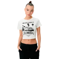 Футболка для женщин Koton 4SAL10146IK 100% хлопок/ Белый