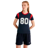 Tricou pentru femei Koton 4SAL10432IK 100% bumbac/ Navy