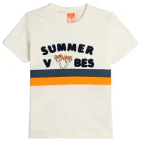 Tricou pentru băieți Koton 4SMB10155TK 86 / Ecru