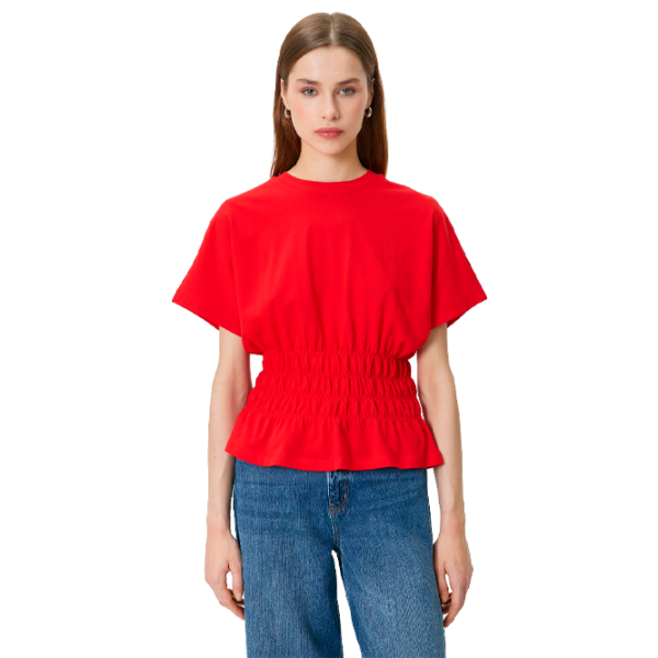 Tricou pentru femei Koton 4SAK50128EK 100% bumbac/ Red photo 1