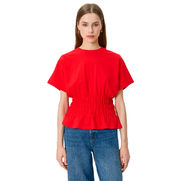 Tricou pentru femei Koton 4SAK50128EK 100% bumbac/ Red photo 1