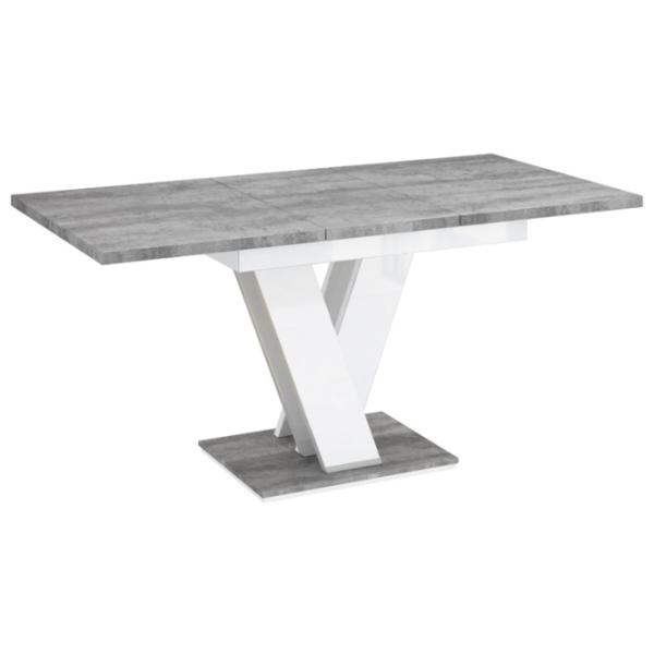 Кухонный стол раскладной Prospero Masiv Stone/White Gloss ДСП/ Белый photo 1