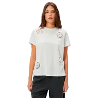 Tricou pentru femei Koton 4SAK50146EK 100% bumbac/ White