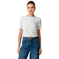 Tricou pentru femei Koton 4SAL10026IK 100% bumbac/ White