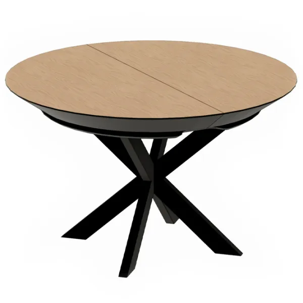 Masă de bucătărie extensibilă DecoPrim Nova Furnir Black Top+Black Leg MDF/ Black photo 1 Masă de bucătărie extensibilă DecoPrim Nova Furnir Black Top+Black Leg MDF/ Black photo 1