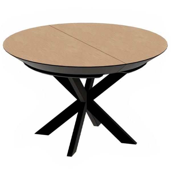 Masă de bucătărie extensibilă DecoPrim Nova Furnir Black Top+Black Leg MDF/ Black photo 1 Masă de bucătărie extensibilă DecoPrim Nova Furnir Black Top+Black Leg MDF/ Black photo 1