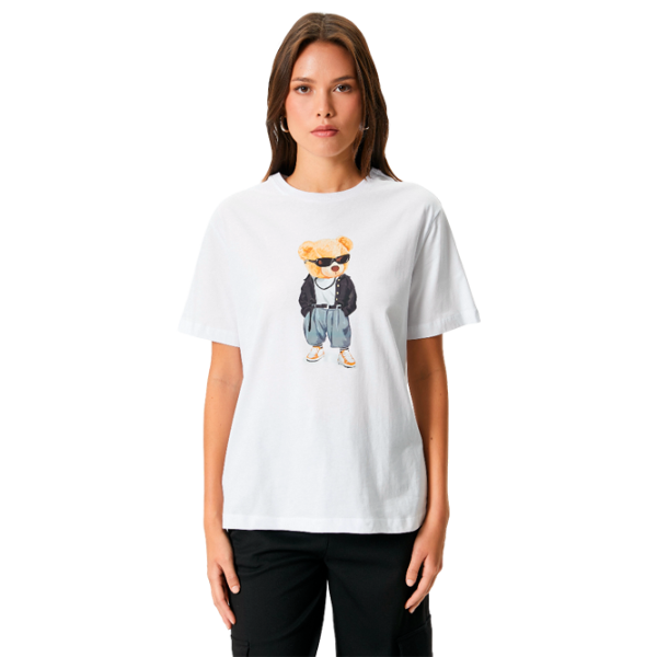 Tricou pentru femei Koton 4SAK50374EK 100% bumbac/ White photo 1