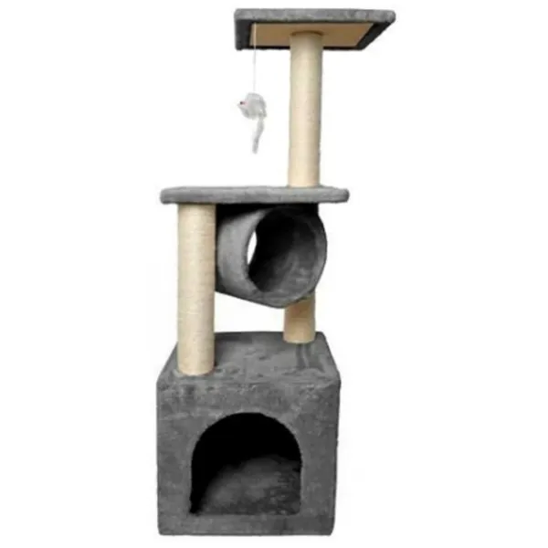 Когтеточка для кошек Malatec Cat Tree Tower 9480 Напольная/ Серый photo 1