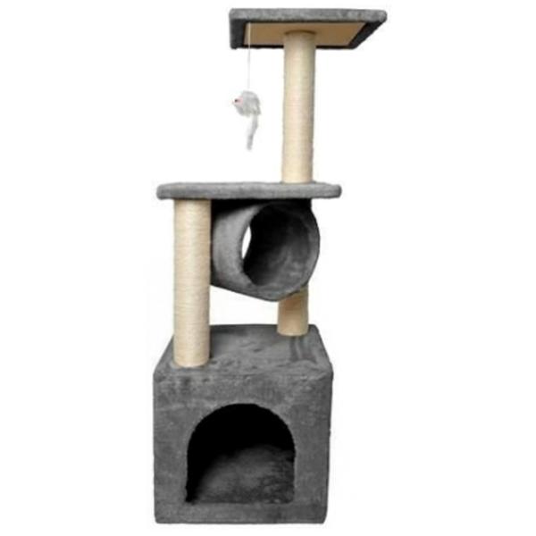 Когтеточка для кошек Malatec Cat Tree Tower 9480 Напольная/ Серый photo 1