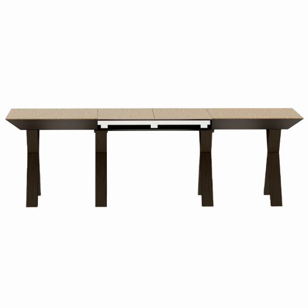 Masă de bucătărie extensibilă DecoPrim Madrid Natural Wood+Black Legs MDF/ Brown photo 1 Masă de bucătărie extensibilă DecoPrim Madrid Natural Wood+Black Legs MDF/ Brown photo 1