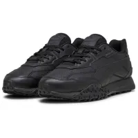 Кроссовки для мужчин Puma Blacktop Rider Leather 47/ Черный