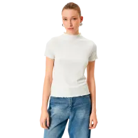 Tricou pentru femei Koton 4SAK50604EK 94% viscoză/ White