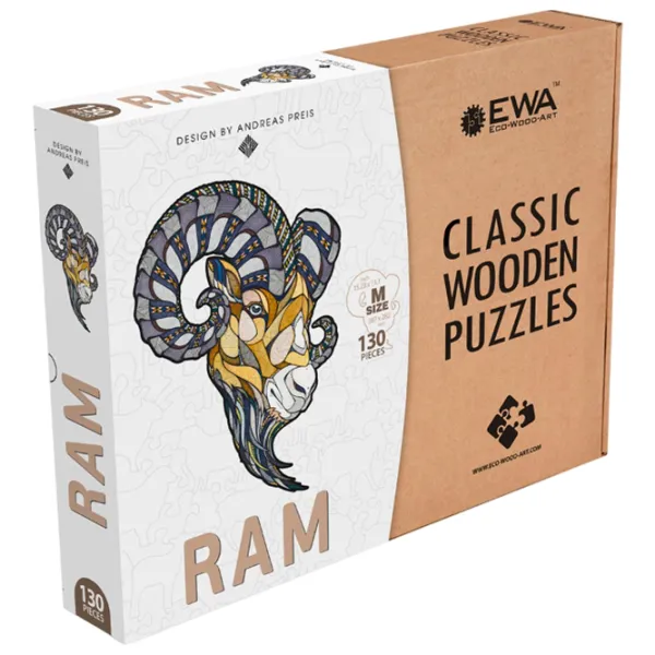 Puzzle 2D Ewa Toys Ram M 14+/ Numărul de piese: 130 photo 1