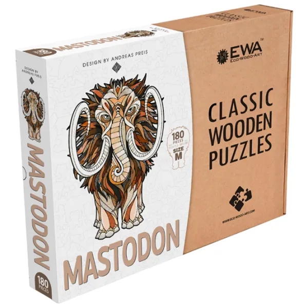 Puzzle 2D Ewa Toys Mastodon M 14+/ Numărul de piese: 180 photo 1