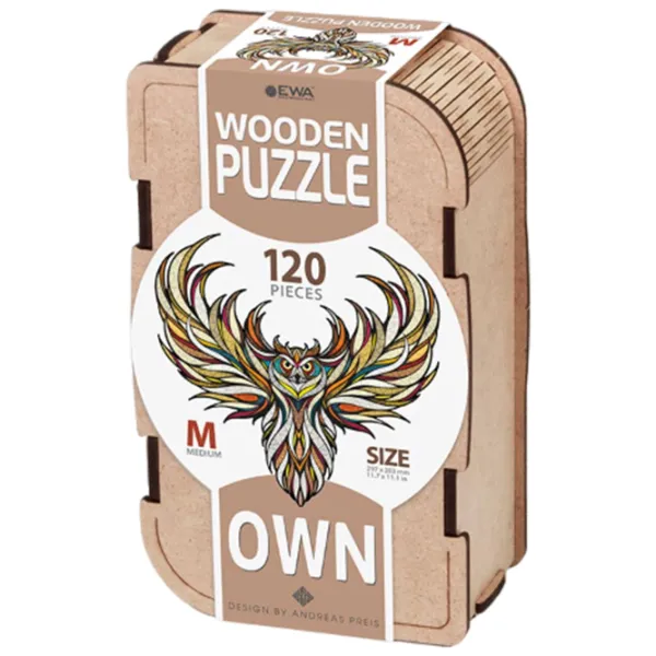 Пазл 2D Ewa Toys Owl M 14+/ Количество деталей: 120 photo 1 Пазл 2D Ewa Toys Owl M 14+/ Количество деталей: 120 photo 1