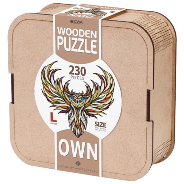 Пазл 2D Ewa Toys Owl L 14+/ Количество деталей: 230 photo 1 Пазл 2D Ewa Toys Owl L 14+/ Количество деталей: 230 photo 1