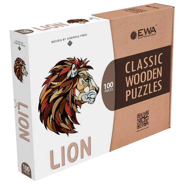Puzzle 2D Ewa Toys Lion M 14+/ Numărul de piese: 100 photo 1 Puzzle 2D Ewa Toys Lion M 14+/ Numărul de piese: 100 photo 1