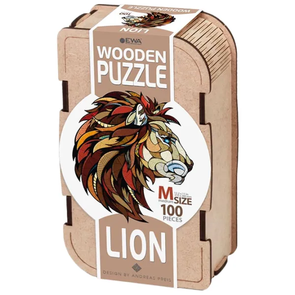 Пазл 2D Ewa Toys Lion M 14+/ Количество деталей: 100 photo 1 Пазл 2D Ewa Toys Lion M 14+/ Количество деталей: 100 photo 1