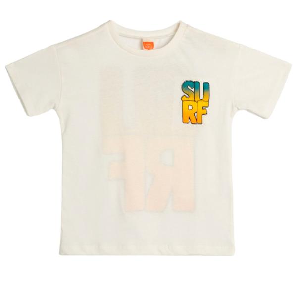 Tricou pentru băieți Koton 4SMB10190TK 86 / Ecru photo 1