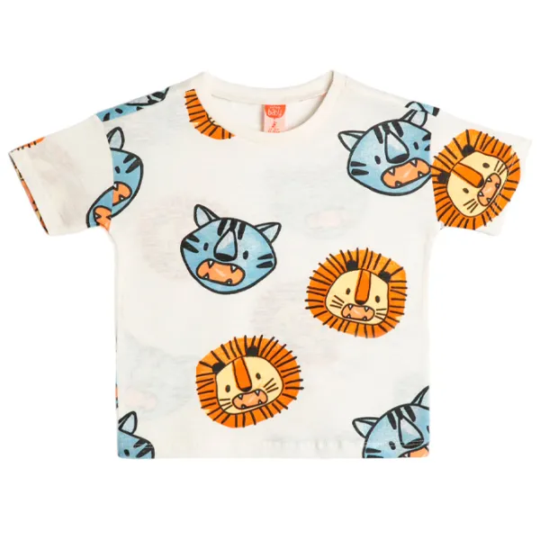 Tricou pentru băieți Koton 4SMB10011TK 110/ Ecru photo 1