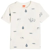 Tricou pentru băieți Koton 4SMB10026TK 110/ Ecru